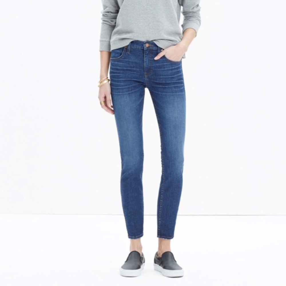 Madewell High Riser Skinny Skinny Crop